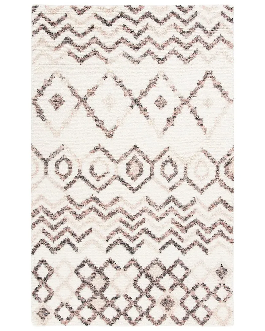 Casablanca Hand-Knotted Rug - Ivory, Wool-Blend