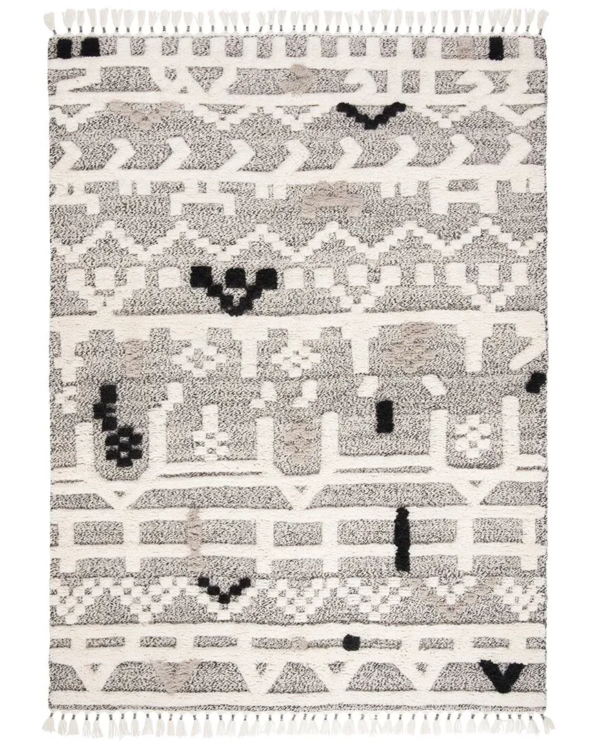 Casablanca Hand Knotted Rug - Ivory, Wool