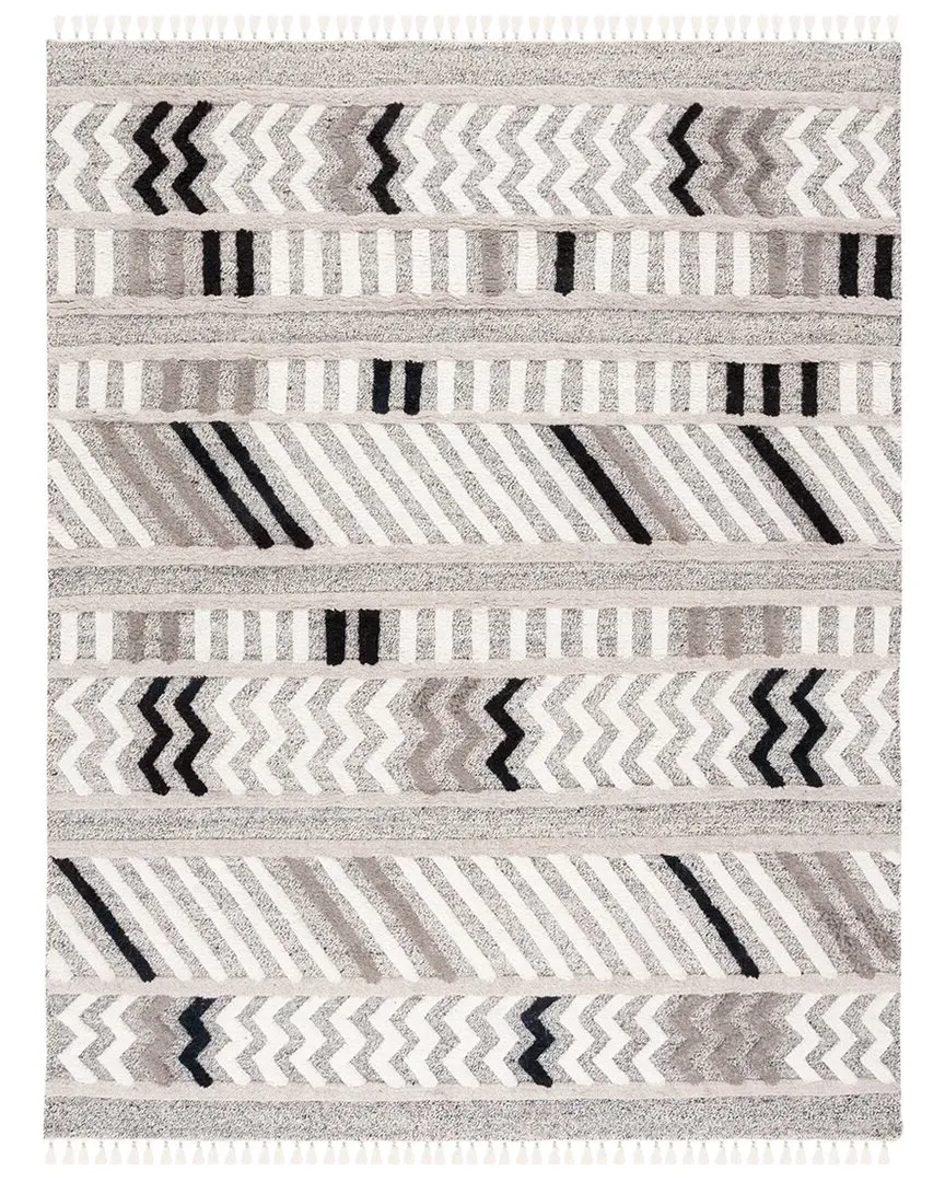 Casablanca Hand Knotted Rug - Ivory, Wool