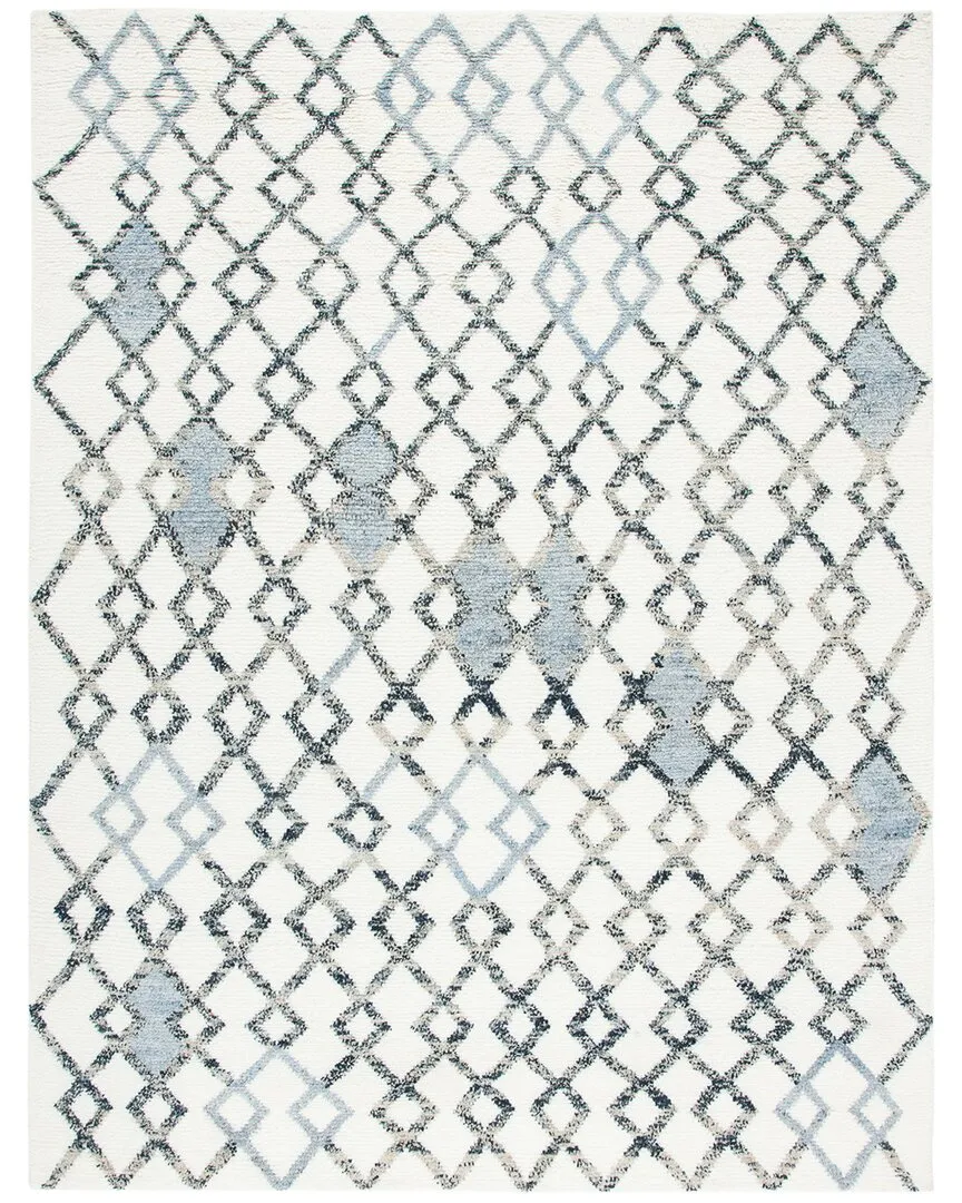 Casablanca Hand-Knotted Rug - Ivory, Wool
