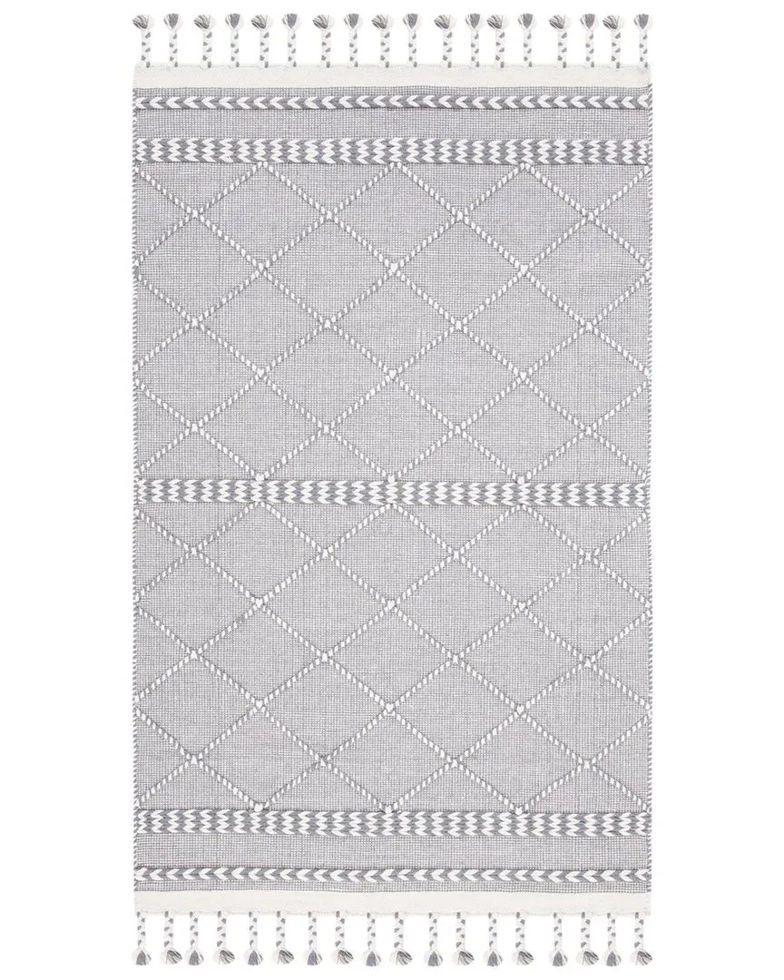 Casablanca Hand Loomed Rug - Grey, Wool-Blend