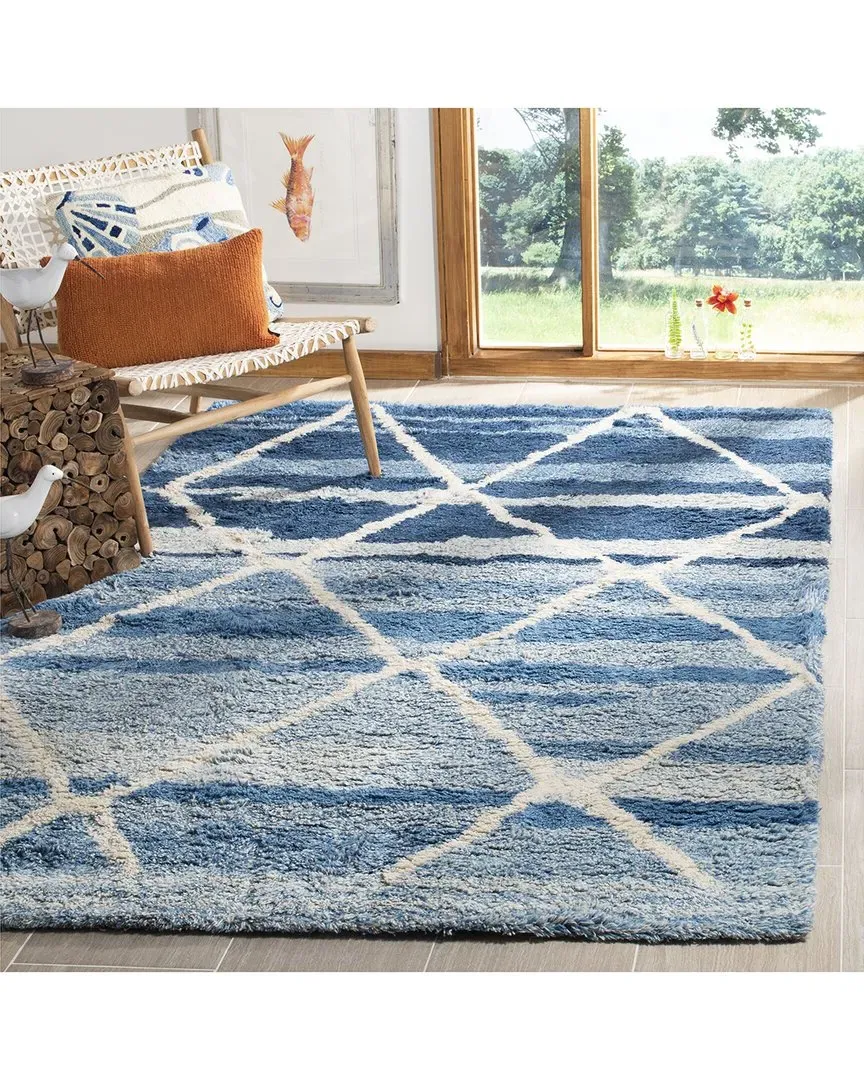 Casablanca Hand-Tufted Rug - Blue, Wool
