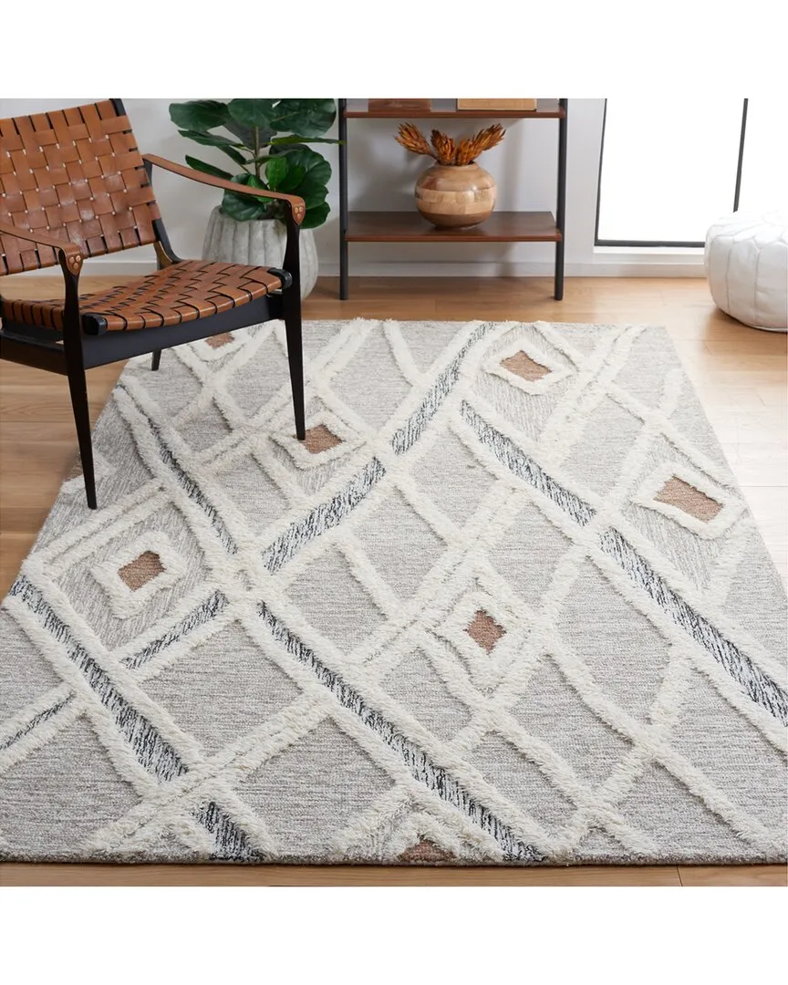Casablanca Hand-Tufted Rug - Grey, Wool-Blend