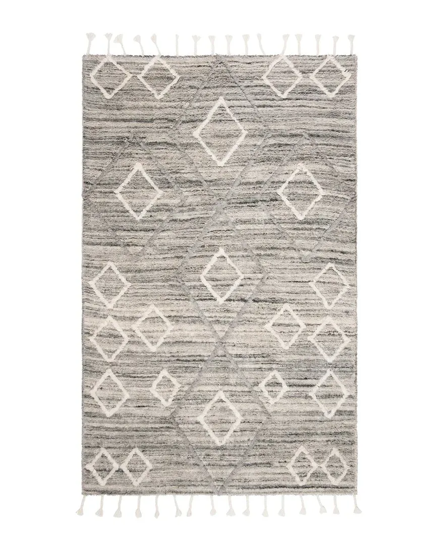 Casablanca Hand Tufted Wool Rug - Grey
