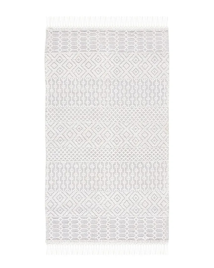 Casablanca Hand Woven Rug - Grey, Pet Yarn
