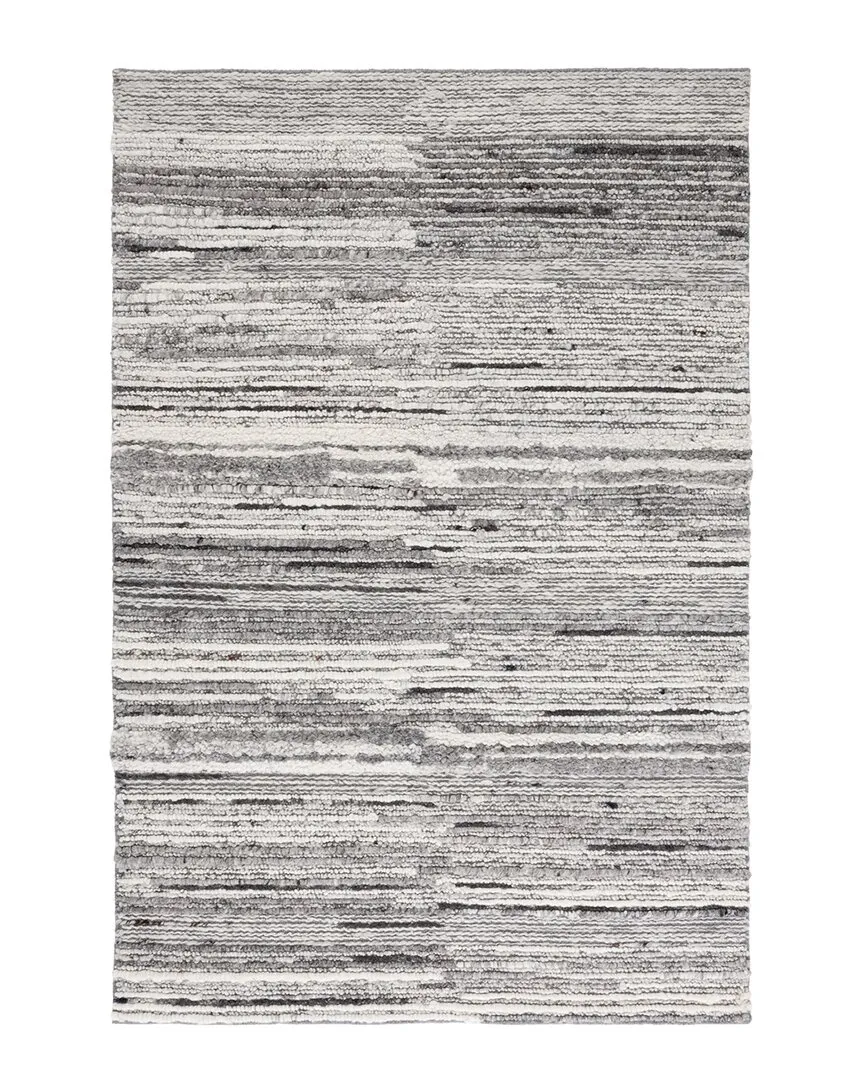 Casablanca Hand Woven Rug - Grey, Wool-Blend
