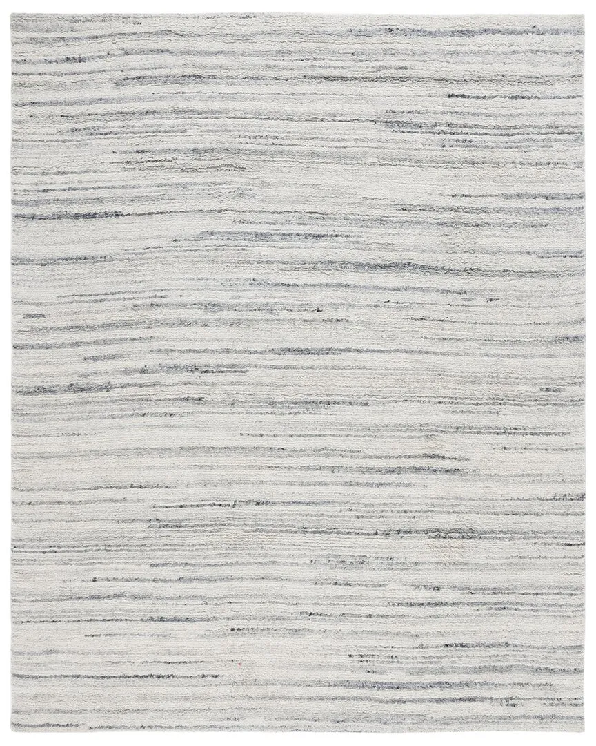 Casablanca Hand Woven Rug - Grey, Wool-Blend