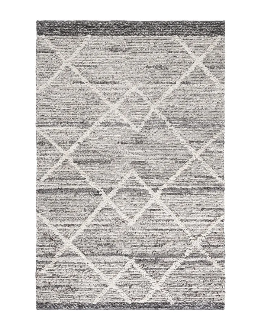 Casablanca Hand Woven Rug - Grey, Wool-Blend