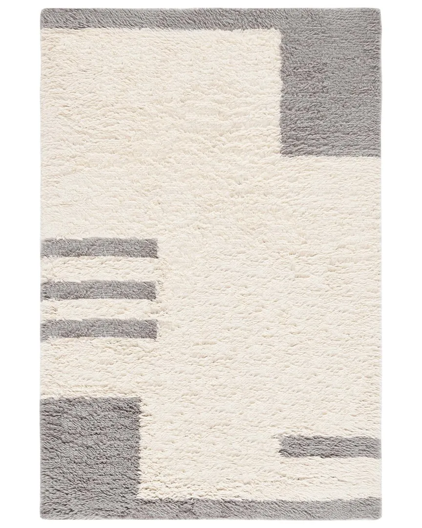Casablanca Hand Woven Rug - Grey, Wool-Blend