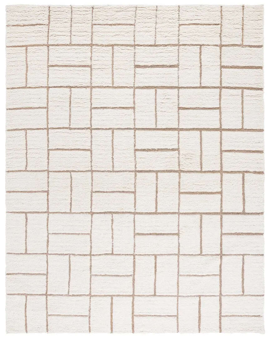 Casablanca Hand Woven Rug - Natural, Wool-Jute