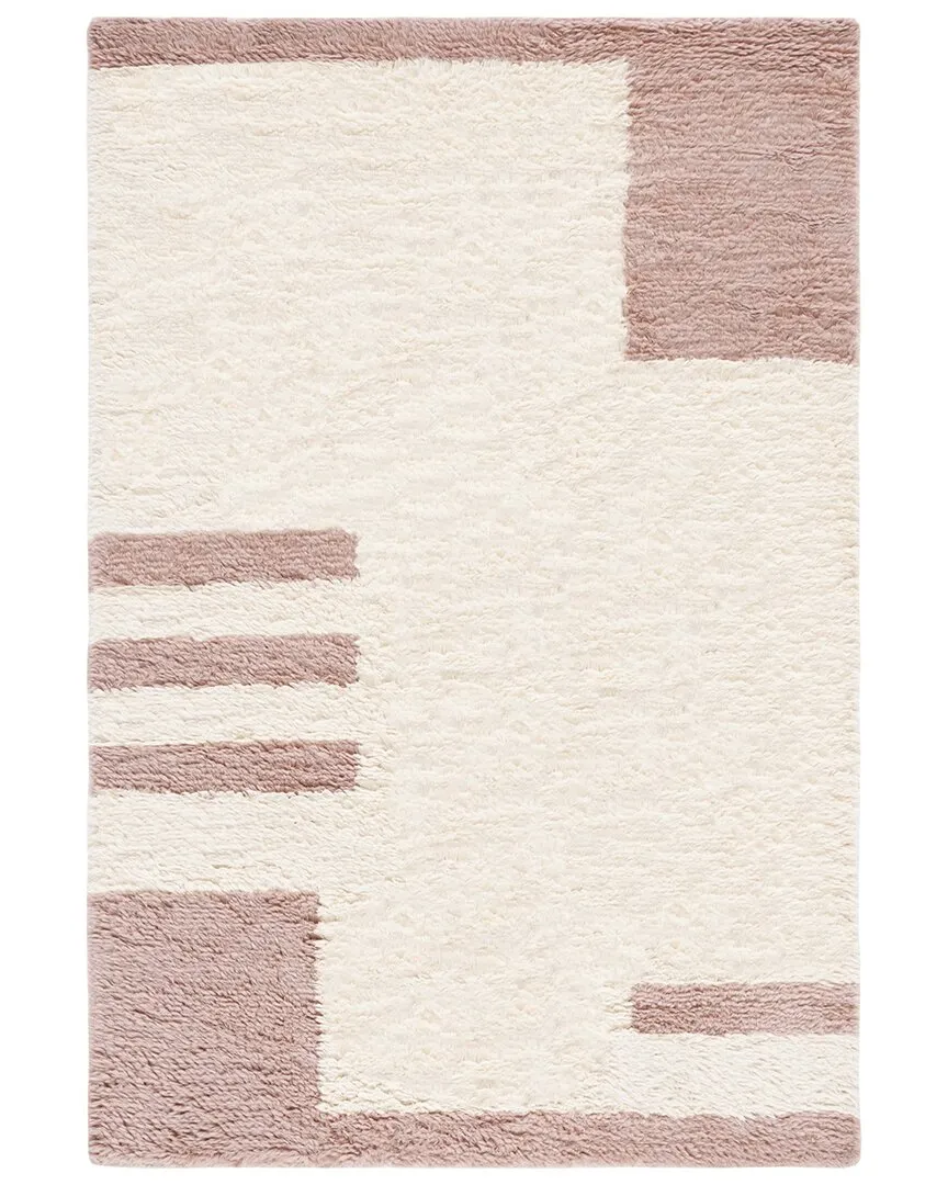Casablanca Hand Woven Rug - Pink, Wool-Blend