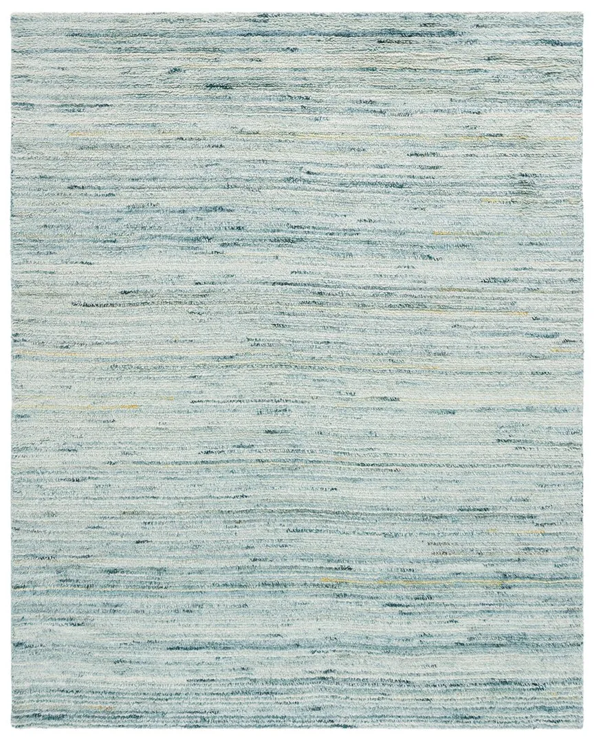 Casablanca Hand Woven Rug - Turquoise, Wool-Blend
