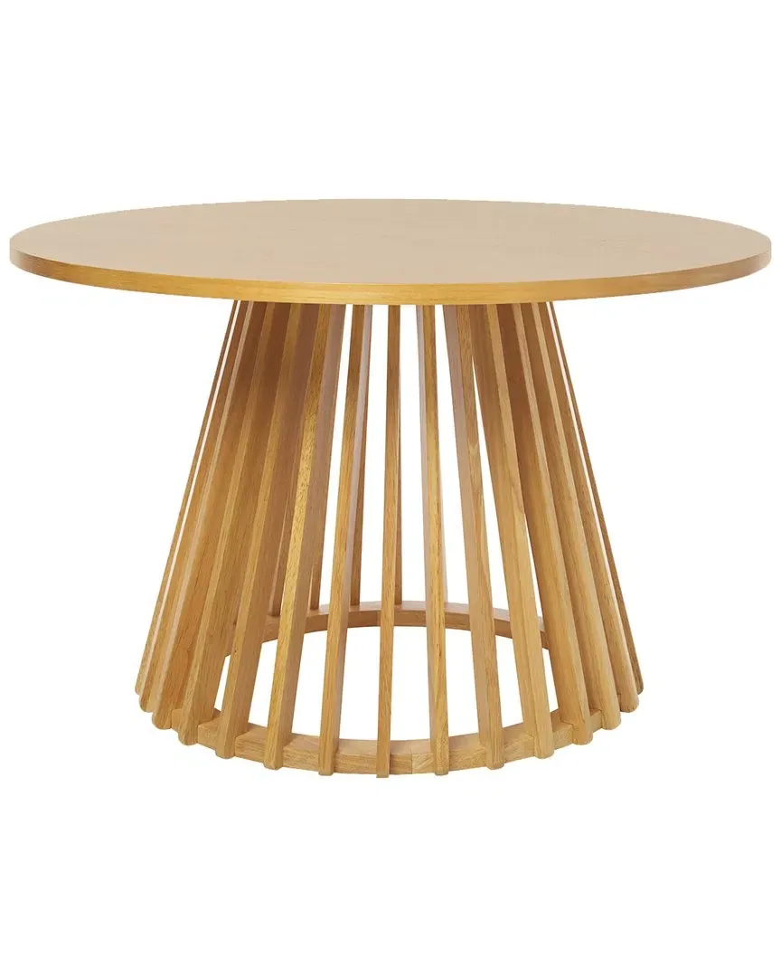 Cassio Round Coffee Table - Natural, Rubberwood