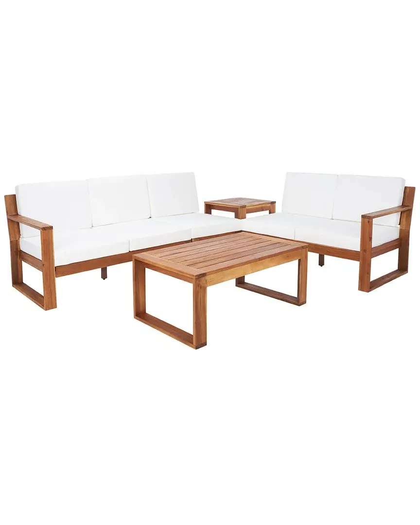 Catryn 4pc Outdoor Living Set - Natural, Acacia Wood