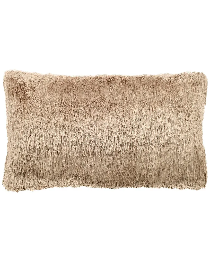 Chic Shag Pillow - Beige, Polyester