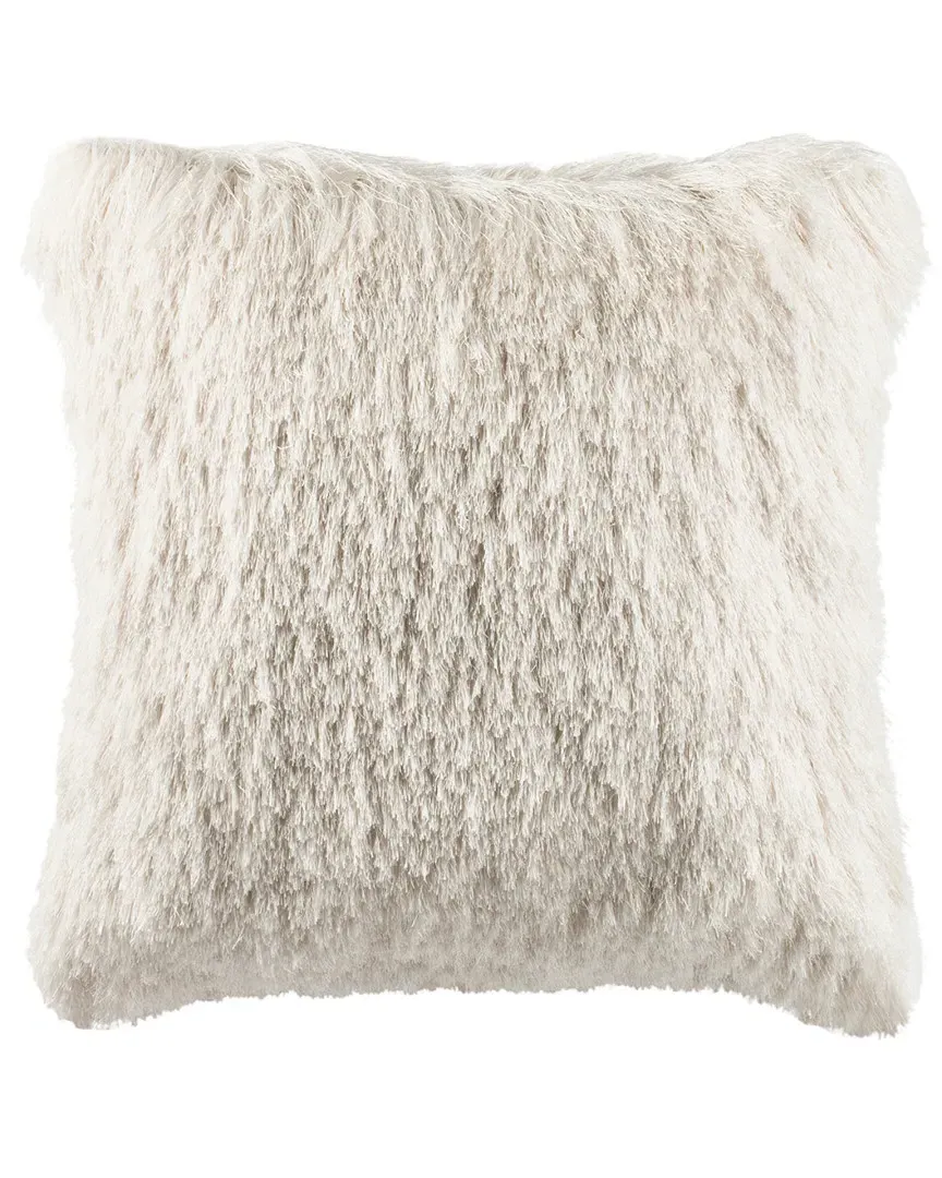 Chic Shag Pillow - Ivory, Polyester image