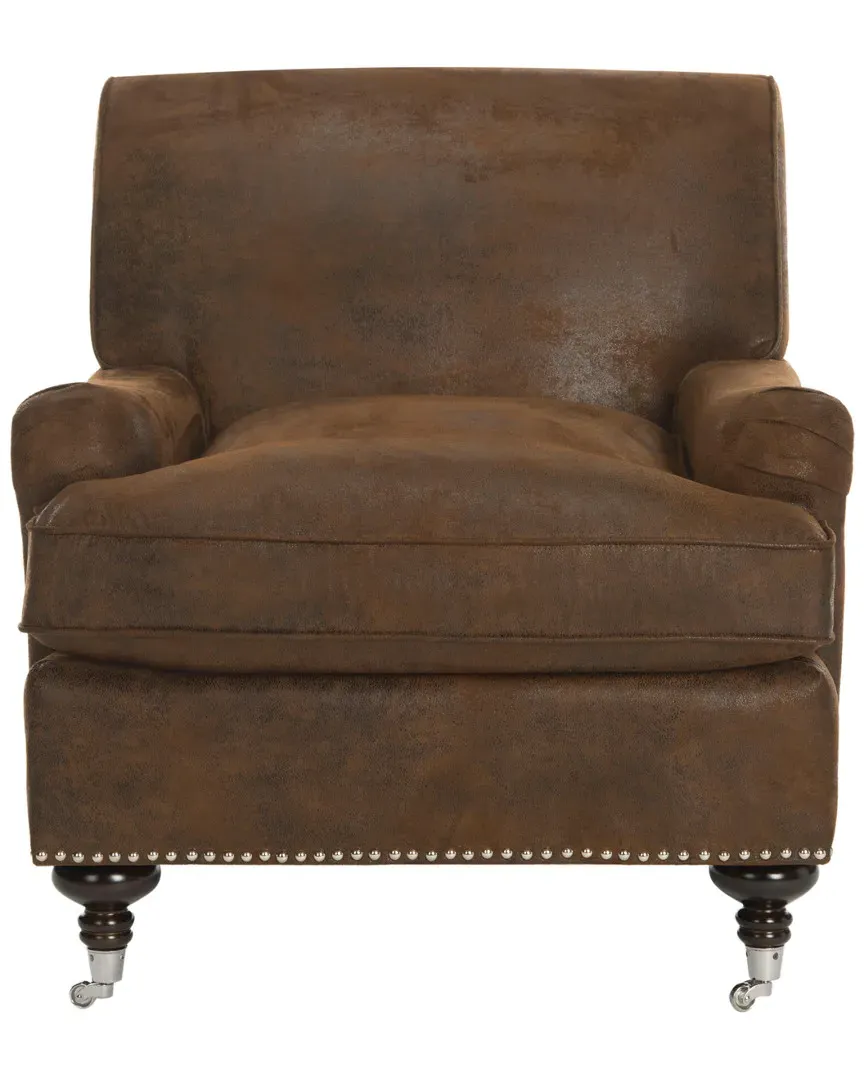 Chloe Club Chair - Brown, Birch