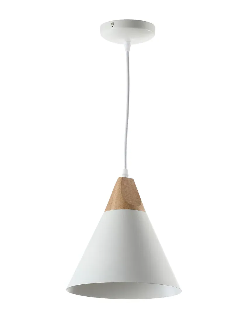 Cila Pendant Light - White, Wood