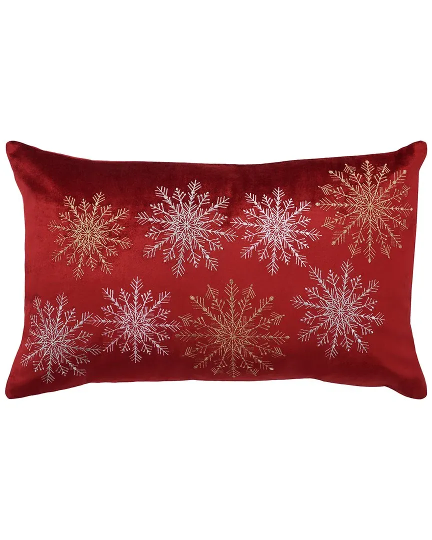 Cinthia Snowflake Pillow - Red image