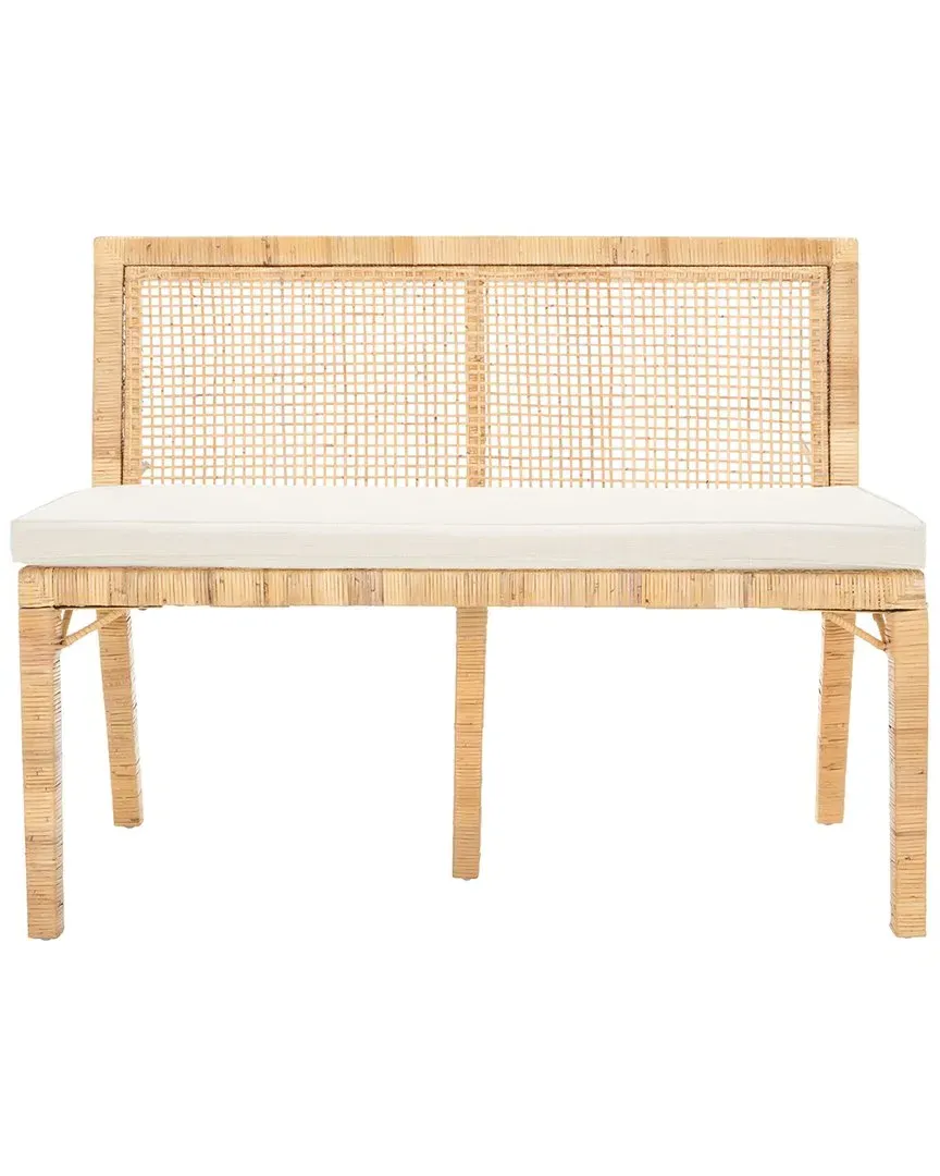 Civility Sofa Bench with Cushion - Natural, Mahogany image