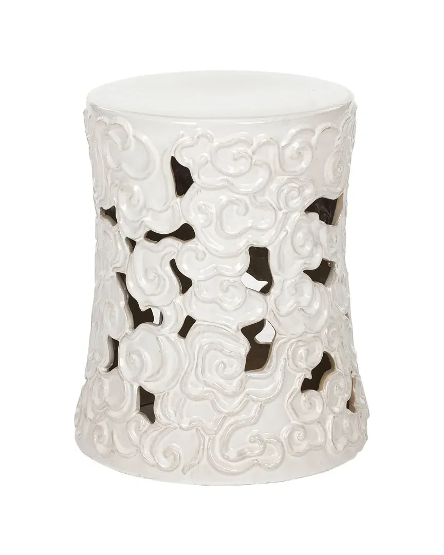 Cloud Garden Stool - White, Ceramic image