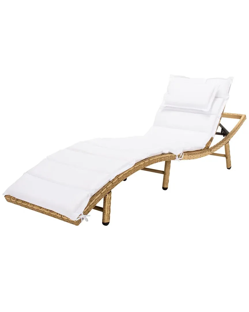 Colley Outdoor Sunlounger - Natural, PE Rattan image
