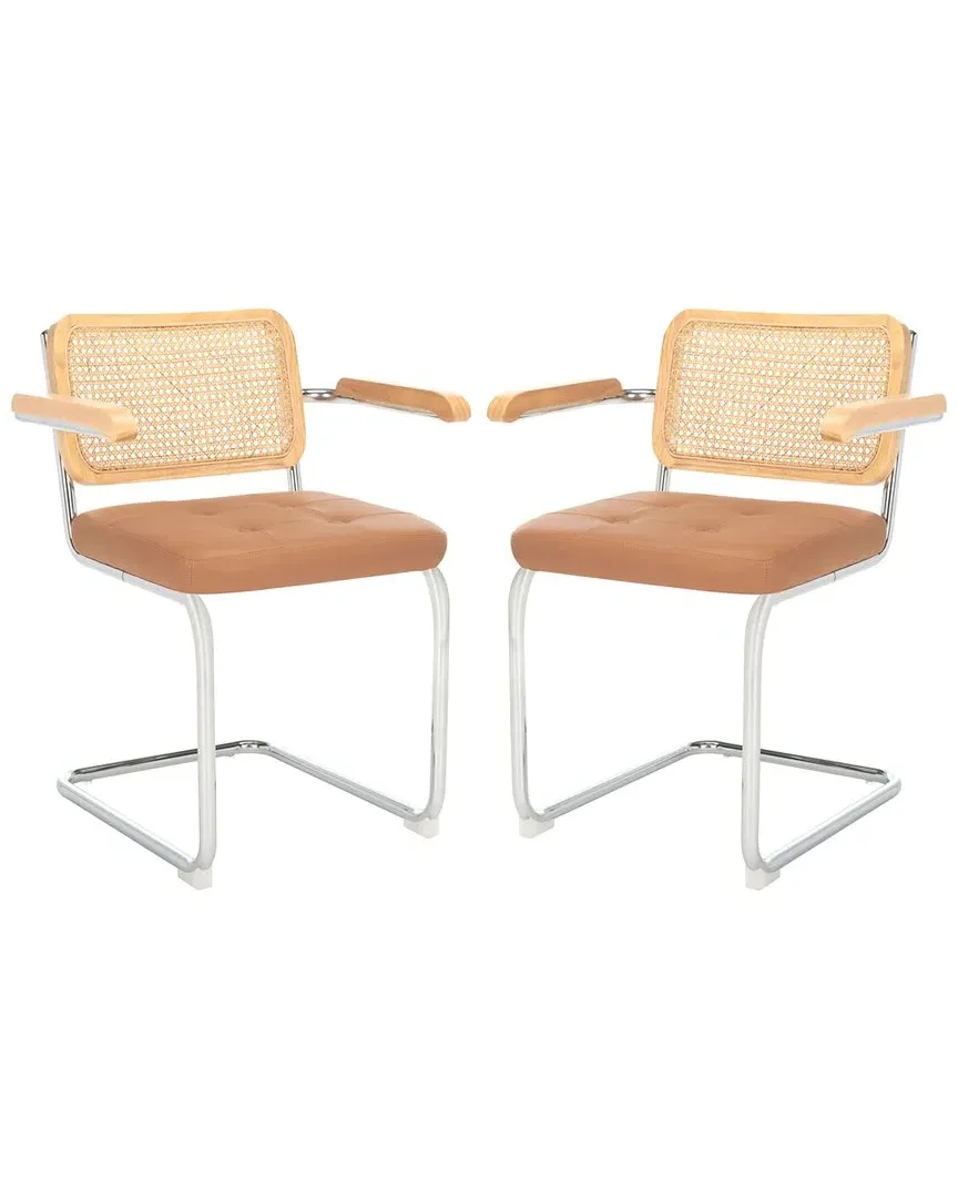 Coralia Dining Arm Chairs Set of 2 - Cognac image
