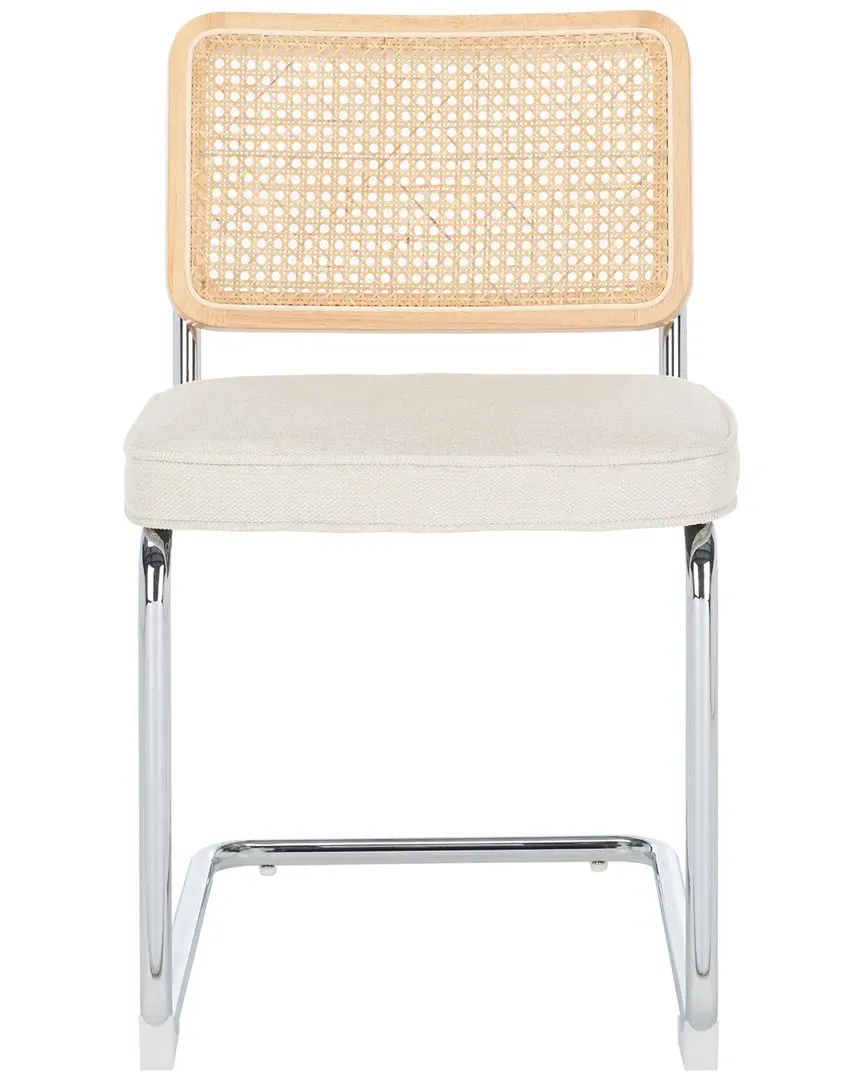 Coralia Set of 2 Rattan Dining Chairs - Cream, Linen