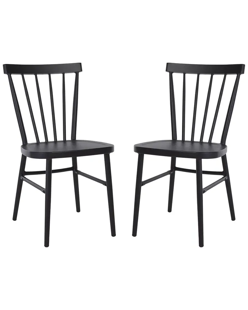 Core Set of 2 Spindle Chairs - Black, Aluminum image