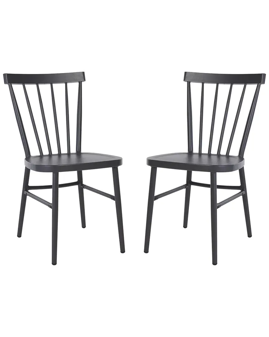 Core Set of 2 Spindle Chairs - Grey, Aluminum