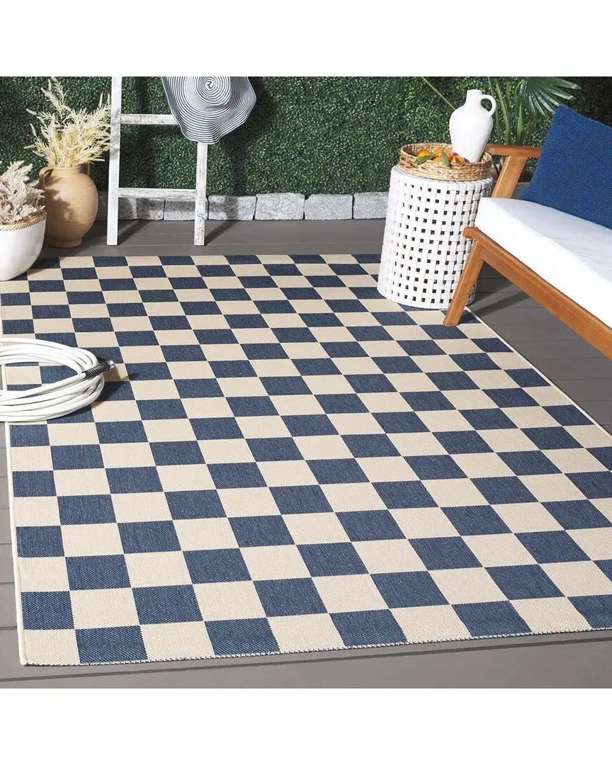 Courtyard Chessara Power-Loomed Indoor/Outdoor Rug - Blue