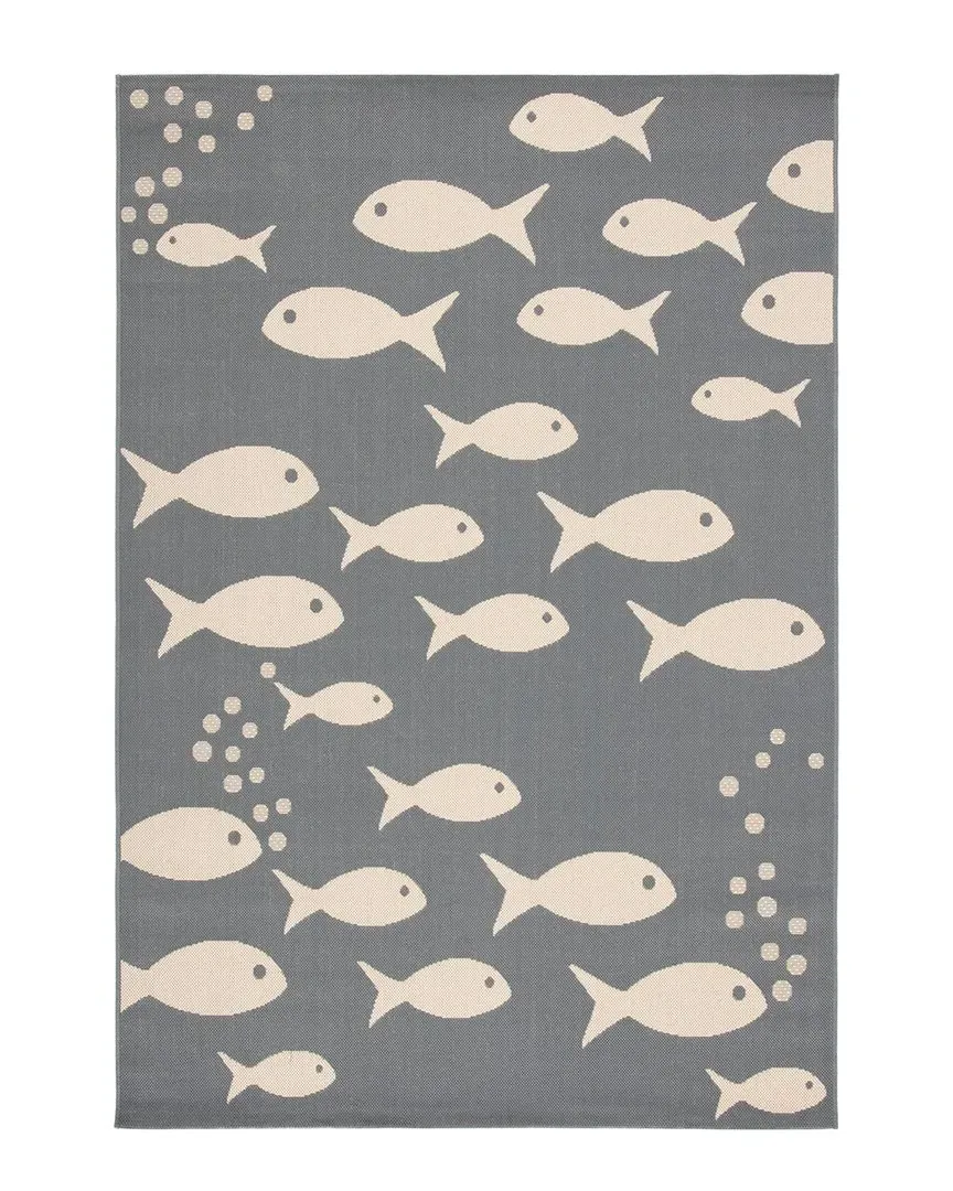 Courtyard Indoor/Outdoor Rug - Grey, Polypropylene