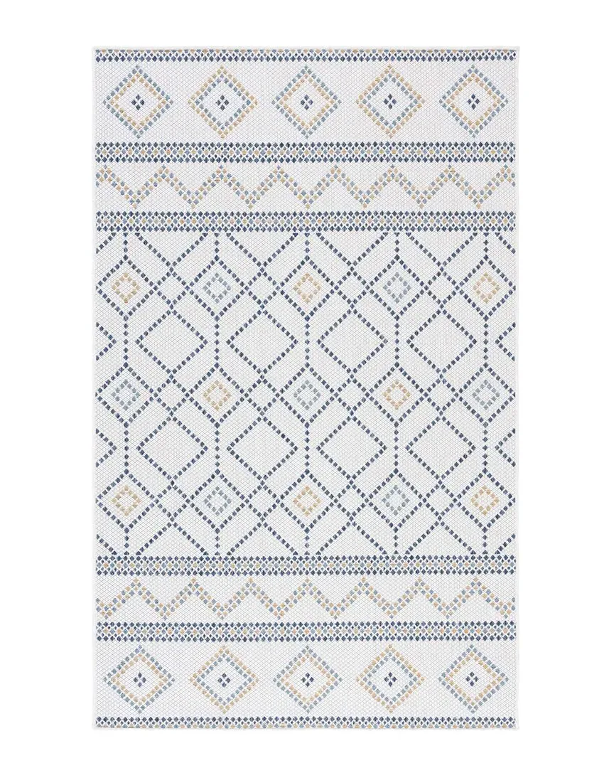 Courtyard Indoor/Outdoor Rug - White, Polypropylene