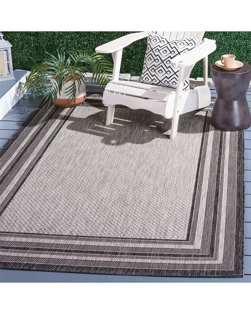 Courtyard Sandshadow Power-Loomed Indoor/Outdoor Rug - Grey