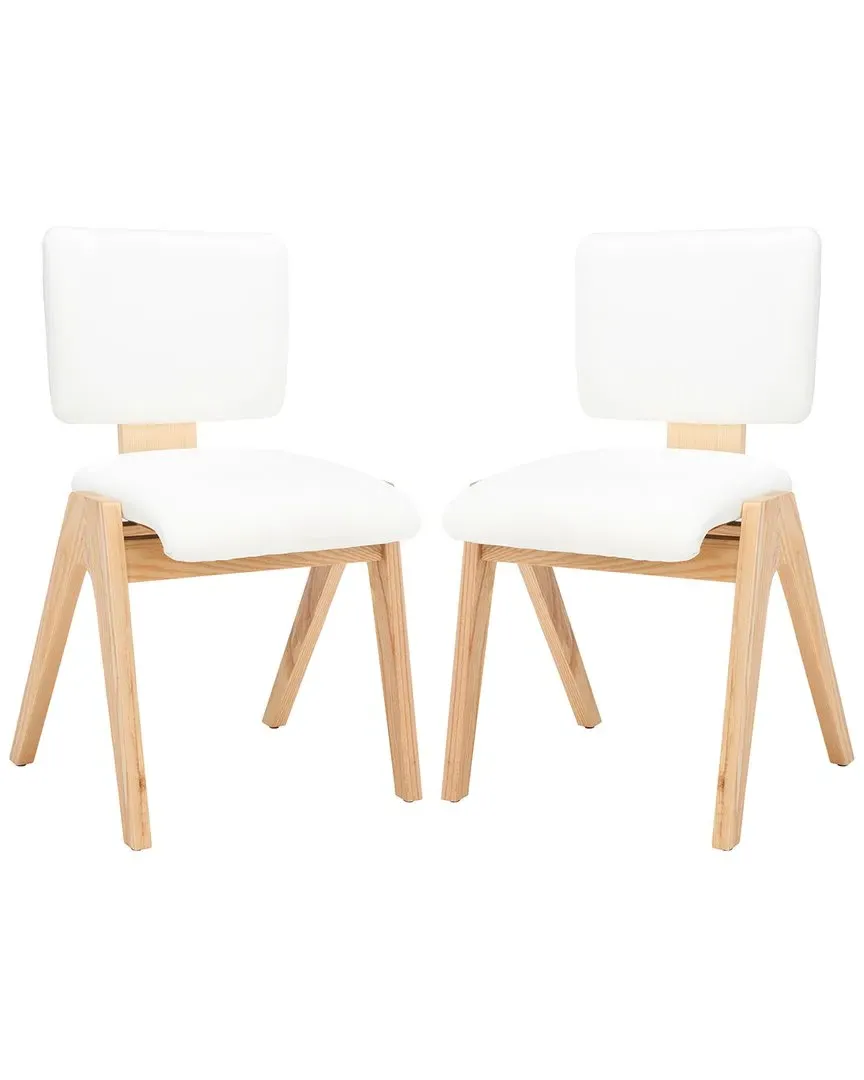 Alisyn Set of 2 Wood Dining Chairs - Walnut, Ash Wood image