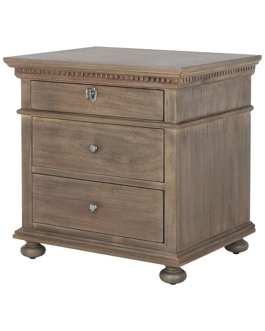 Allisyn 3 Drawer Nightstand - Light Brown, Wood image