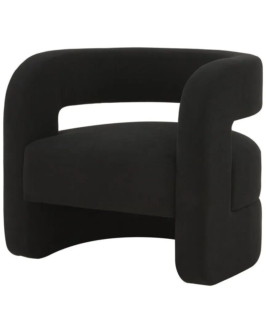 Anissa Barrel Back Accent Chair - Black image