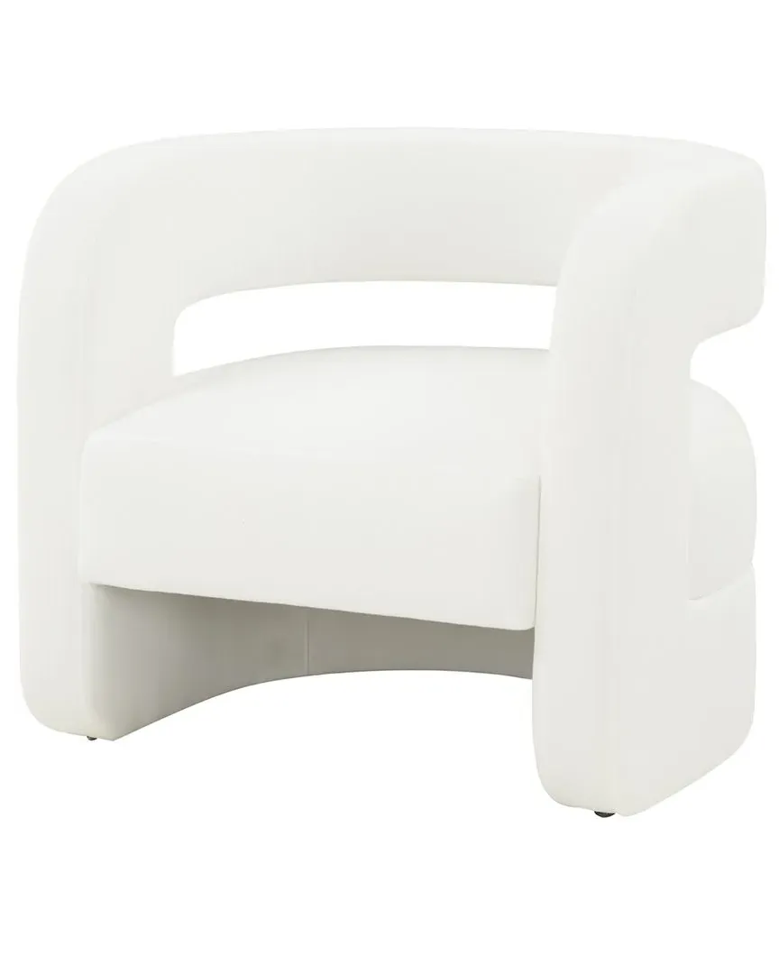 Anissa Barrel Back Accent Chair - White