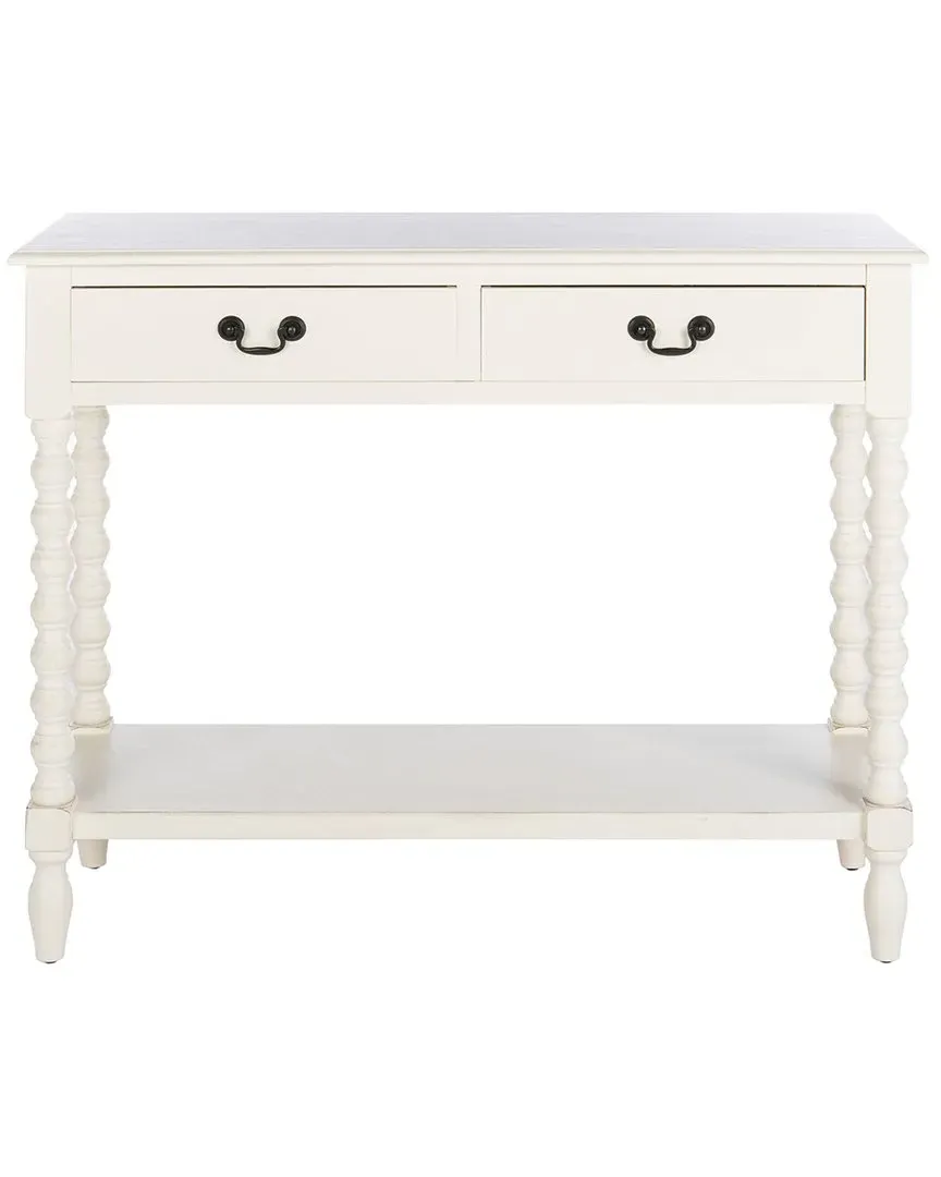 Couture Athena 2 Drawer Console Table - White, Pine