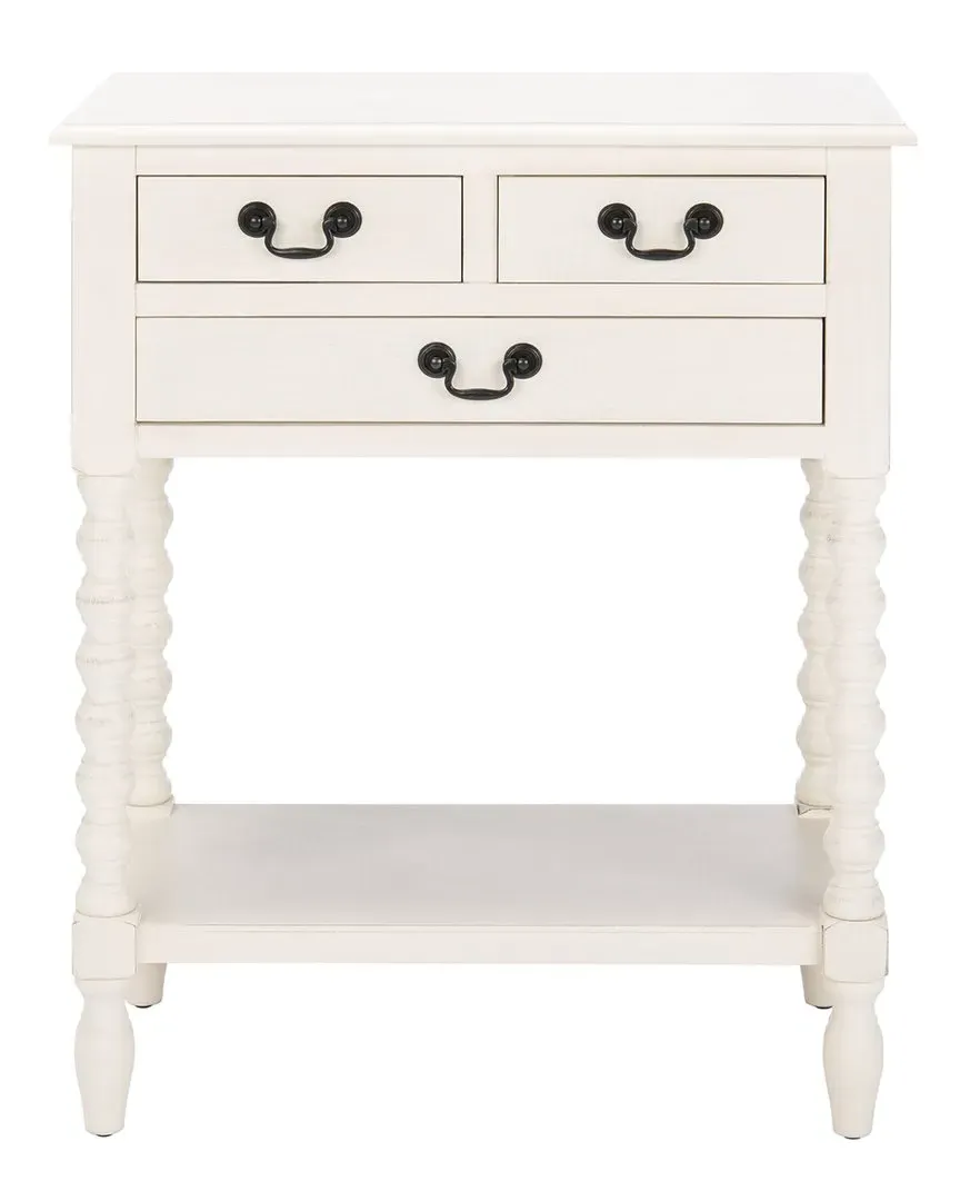 Couture Athena 3-Drawer Console Table - White, Pine