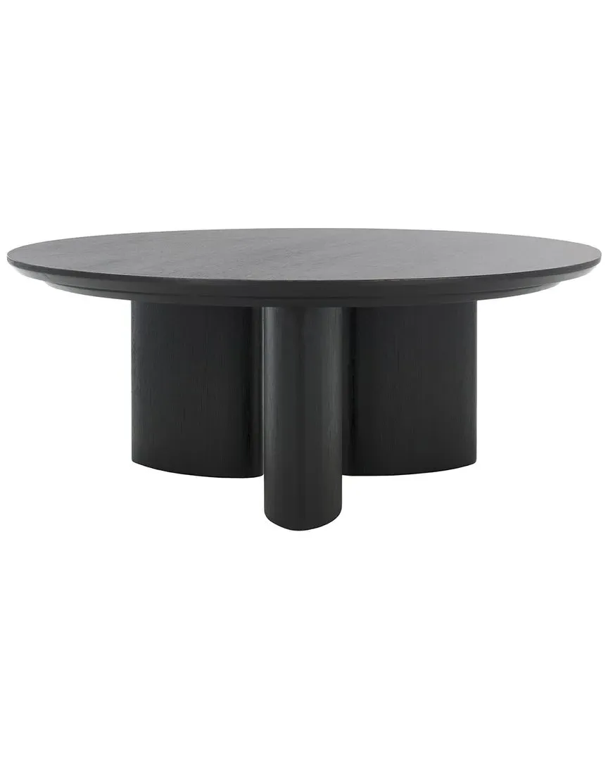 Barnard Round Coffee Table - Black, Wood image
