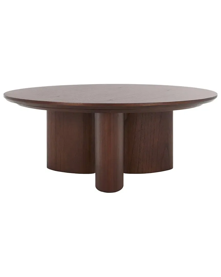 Barnard Round Coffee Table - Walnut, Wood