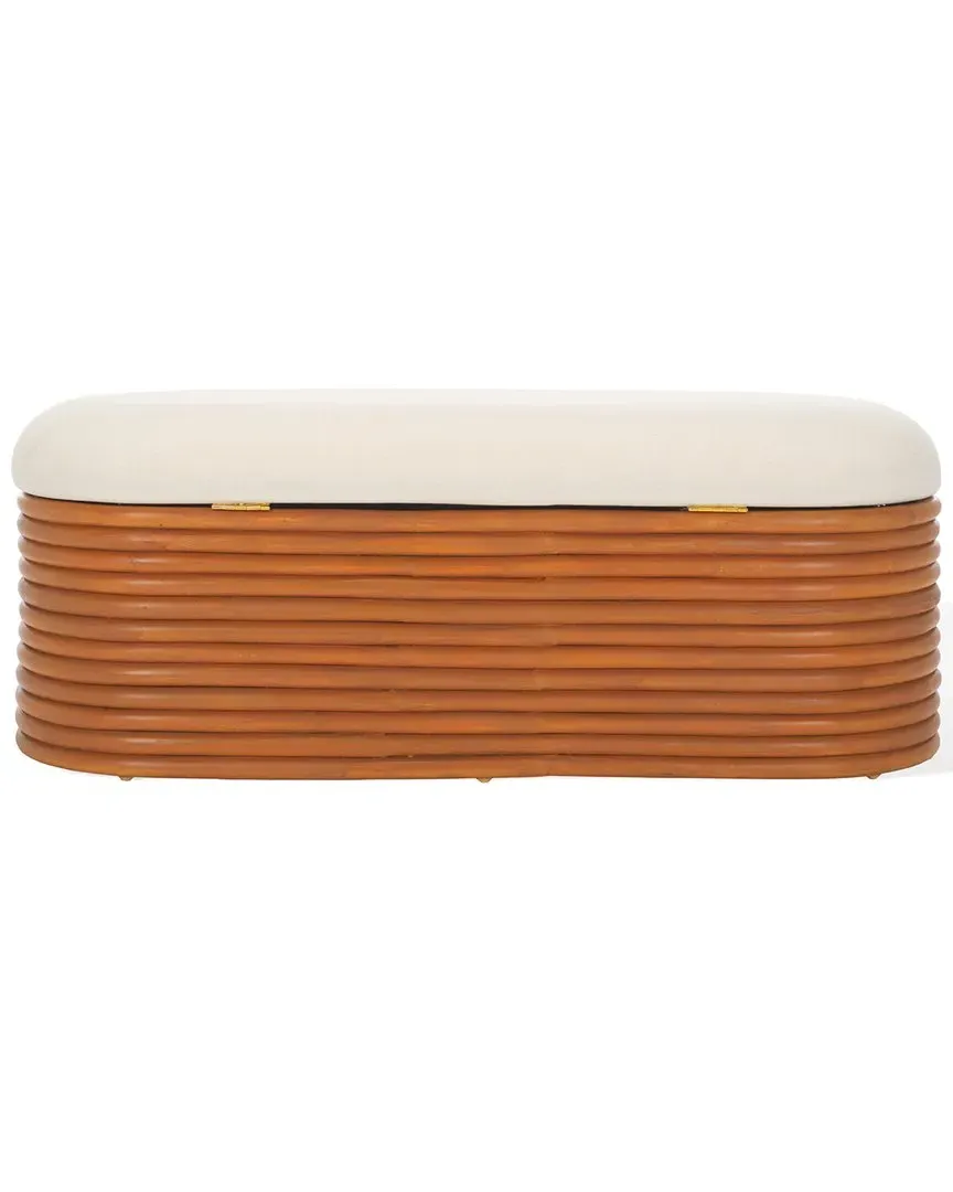 Bayard Rattan Storage Bench - Natural, Rattan image