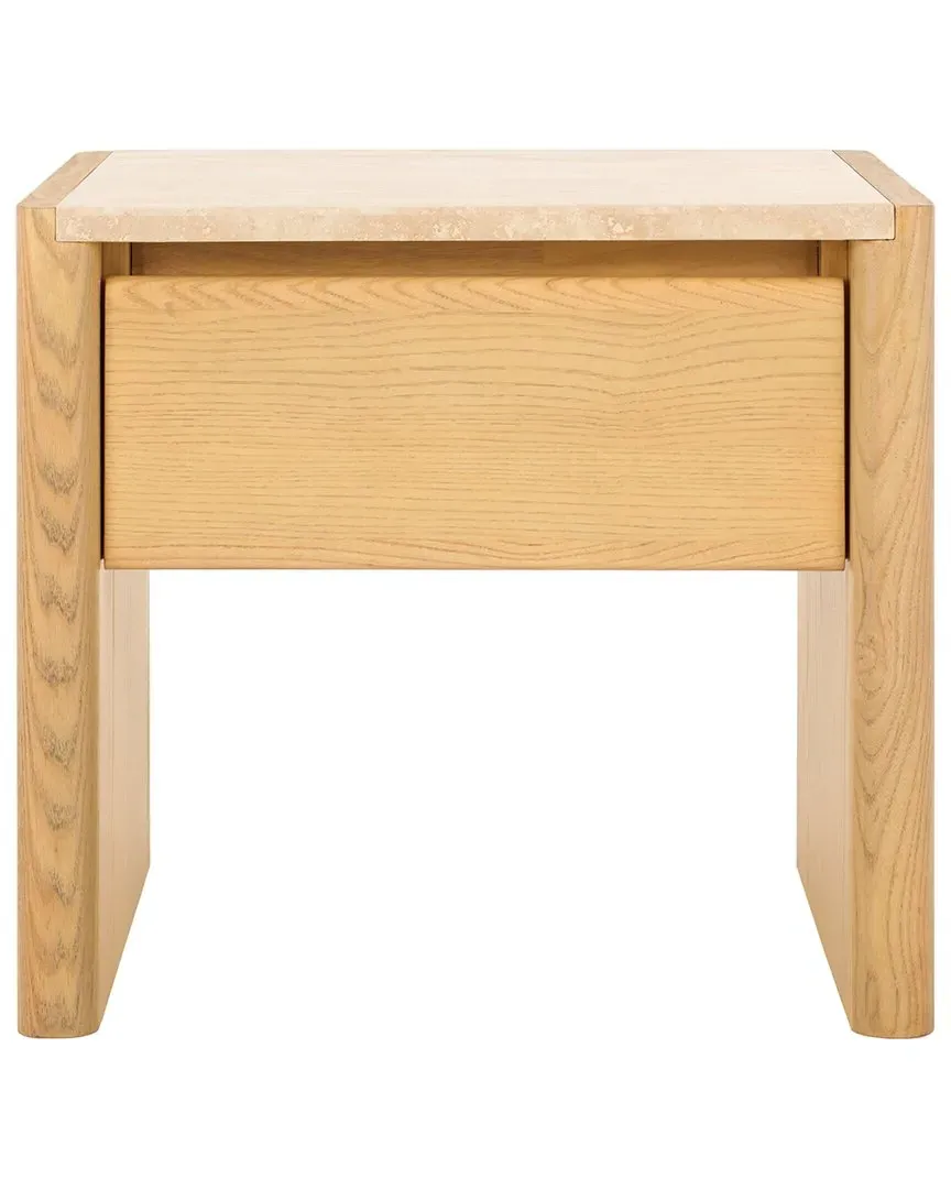 Bellarose Nightstand - Natural, Travertine image