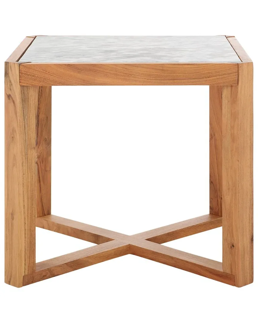 Bernardi Square Accent Table - Natural, Marble image