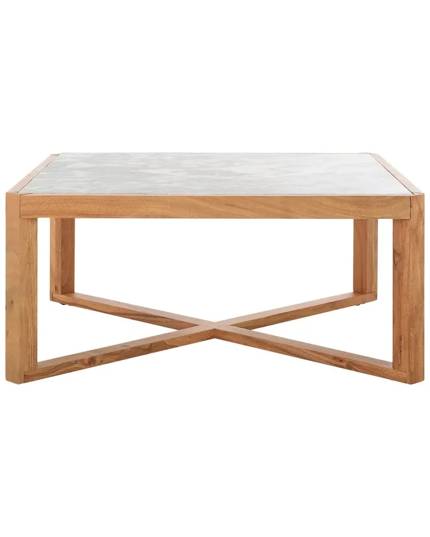 Bernardi Square Coffee Table - Natural, Marble