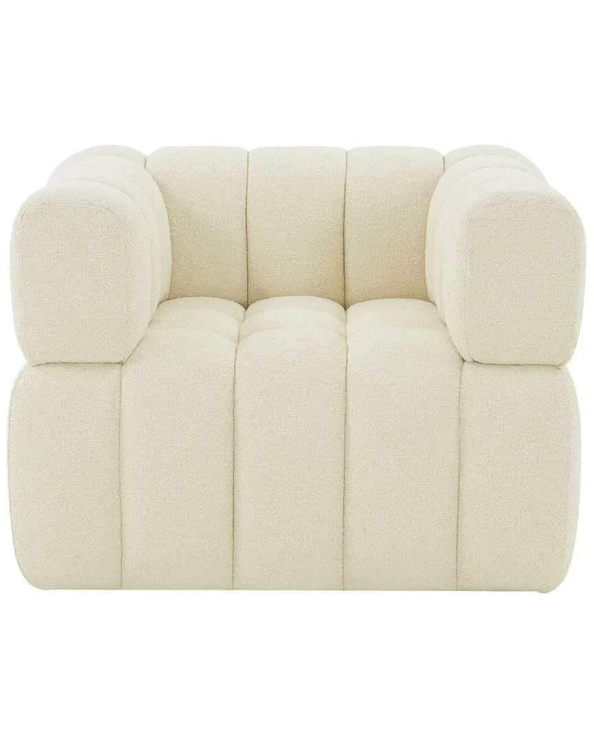 Calyna Accent Chair - Cream, Boucle image