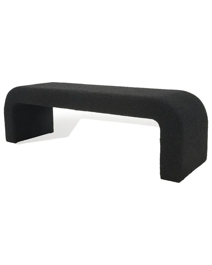 Caralynn Boucle Bench - Black image