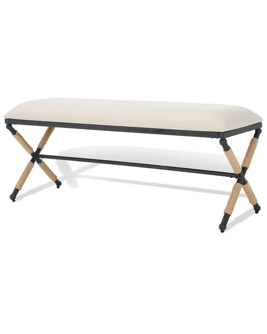 Carmelo Hemp Wrapped Bench - Beige image