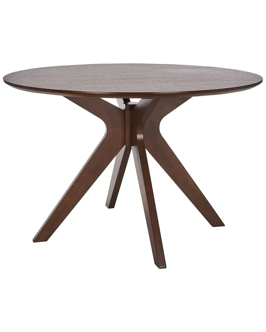 Carolee Round Dining Table - Walnut, Oak Veneer image